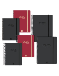 AGENDA ANUAL 2025-26 FINOCAM 16 MESES INTERNACIONAL IKON SURTIDO PACK de 12