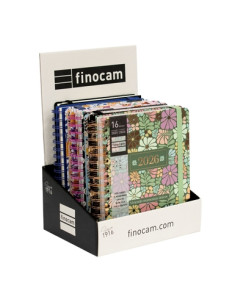 AGENDA ANUAL 2025-26 FINOCAM 16 MESES VITAETEMPUS SURTIDO EXPOSITOR de 6