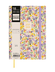 AGENDA ANUAL 2025-26 FINOCAM 18 MESES INTERNACIONAL MARA COSIDA tapa EXTRADURA SV Y10 140x204 con GOMA GIRL