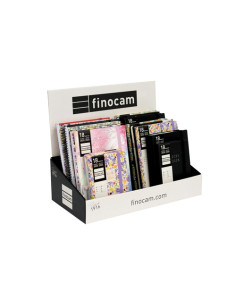 AGENDA ANUAL 2025-26 FINOCAM 18 MESES INTERNACIONAL SURTIDO EXPOSITOR de 16