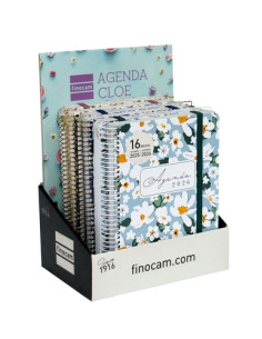 AGENDA ANUAL 2025-26 FINOCAM CATALAN 16 MESES CLOE ASSORTIMENT EXPOSITOR de 6
