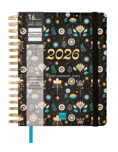 AGENDA ANUAL 2025-26 FINOCAM CATALAN 16 MESES VITAE WIRE-O tapa EXTRADURA SV APAIS 4 155x217 con GOMA NEGRE