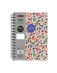 AGENDA ANUAL 2025-26 MIQUELRIUS 16 MESES WIRE-O tapa EXTRA PLUS 4 156x213 SV APAIS GARDEN