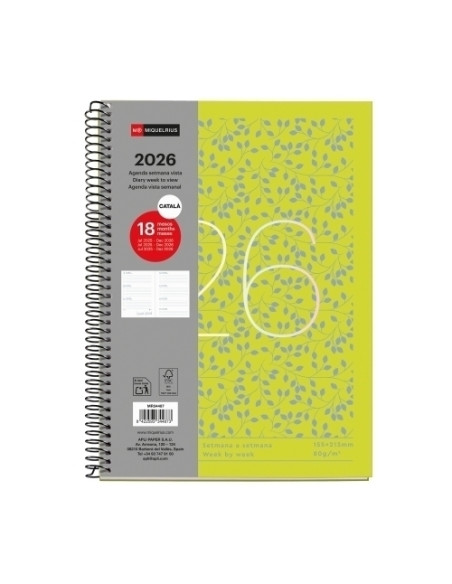 AGENDA ANUAL 2025-26 MIQUELRIUS CATALAN 18 MESES ESPIRAL tapa EXTRA PLUS 4 155x213 SV APAIS FULLES