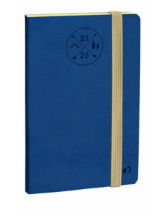 AGENDA ANUAL 2025-26 QUO VADIS 16 MESES SV 10x15cm HORIZONTAL  EVEREST AZUL DENIM