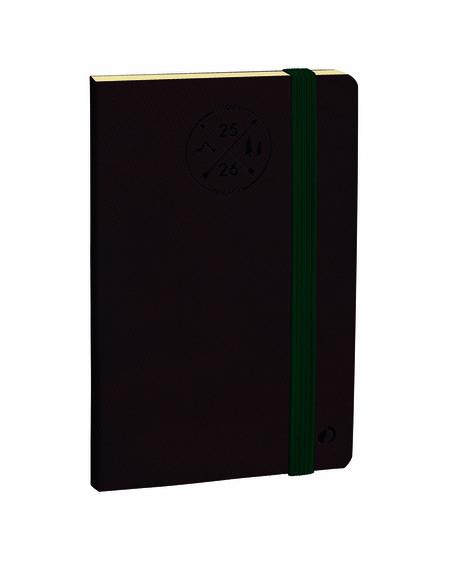 AGENDA ANUAL 2025-26 QUO VADIS 16 MESES SV 16x24cm HORIZONTAL  EVEREST GRANATE