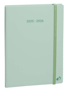 AGENDA ANUAL 2025-26 QUO VADIS 16 MESES SV 16x24cm PLAN WEEK  PASTEL VERDE 