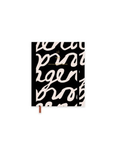 AGENDA ANUAL 2026 UO ENCOLADA tapa EXTRADURA con GOMA MINI 150x120 SV NOIR