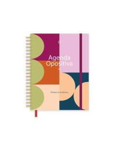 AGENDA ANUAL 2026 UO WIRE-O tapa EXTRADURA con GOMA A5 210x148 DP OPOSITIVA