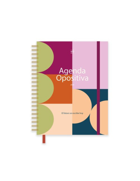 AGENDA ANUAL 2026 UO WIRE-O tapa EXTRADURA con GOMA A5 210x148 DP OPOSITIVA