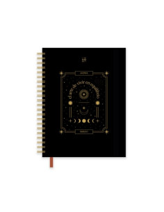 AGENDA ANUAL 2026 UO WIRE-O tapa EXTRADURA con GOMA A5 210x148 SV EQUILIBRIO