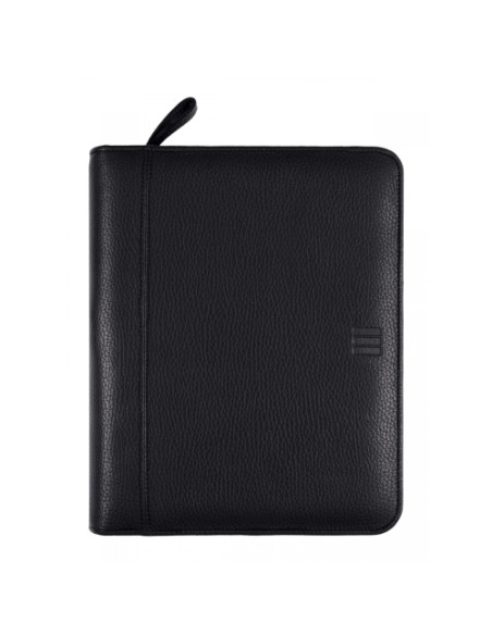 AGENDA ANUAL CATALAN FINOCAM OPEN PIEL CREMALLERA ANDREA 1000 155x215 SV NEGRE