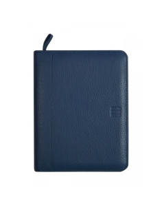 AGENDA ANUAL CATALAN FINOCAM OPEN PIEL CREMALLERA ANDREA 500 117x181 SV BLAU