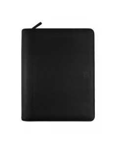 AGENDA ANUAL CATALAN FINOCAM OPEN PIEL CREMALLERA ANDREA ESPIRAL CON PORTADOCUMENTOS E40 210x297 SV NEGRE