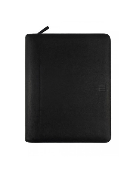 AGENDA ANUAL CATALAN FINOCAM OPEN PIEL CREMALLERA ANDREA ESPIRAL CON PORTADOCUMENTOS E40 210x297 SV NEGRE