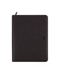 AGENDA ANUAL FINOCAM OPEN CREMALLERA FOCUS ESPIRAL CON PORTADOCUMENTOS E40 210x297 SV NEGRO