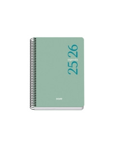 AGENDA ESCOLAR 2025-26 DOHE BASIC ESENCIAL ESPIRAL tapa PP A5 150x210 DP VERDE