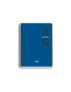 AGENDA ESCOLAR 2025-26 DOHE BASIC ESENCIAL ESPIRAL tapa PP A5 150x210 SV AZUL