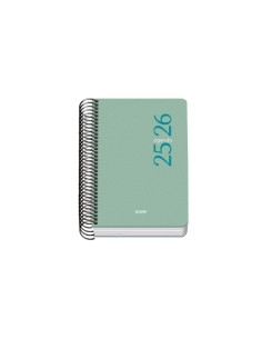AGENDA ESCOLAR 2025-26 DOHE BASIC ESENCIAL ESPIRAL tapa PP A6 120x170 DP VERDE