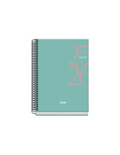 AGENDA ESCOLAR 2025-26 DOHE BASIC SYSTEM ESPIRAL tapa EXTRA A5 150x210 DP VERDE
