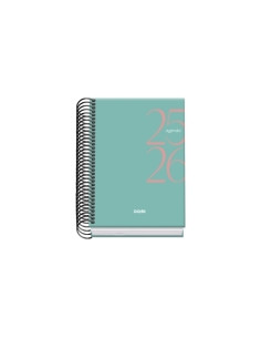 AGENDA ESCOLAR 2025-26 DOHE BASIC SYSTEM ESPIRAL tapa EXTRA A6 120x170 DP VERDE