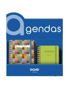 AGENDA ESCOLAR 2025-26 DOHE PREMIUM A5A6 SURTIDO EXPOSITOR DE 28 18x A5 SV 10x A6 DP