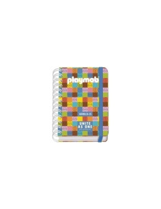 AGENDA ESCOLAR 2025-26 DOHE PREMIUM PLAYMOBIL UNITED WIRE-O tapa EXTRA A6 155x215 DP con GOMA