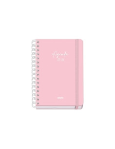 DOHE AGENDA ESCOLAR SERENITY WIRE´O A5 ESPIRAL DOBLE SV TAPA DURA ROSA 2025-2026