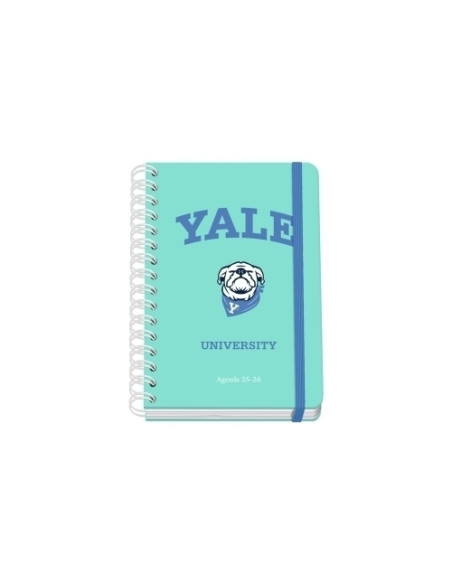 AGENDA ESCOLAR 2025-26 DOHE PREMIUM YALE DOG WIRE-O tapa EXTRA A5 215x310 SV con GOMA