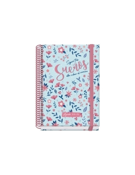 AGENDA ESCOLAR 2025-26 DOHE PRIME BLOSSOM ESPIRAL tapa EXTRA A5 150x210 DP con GOMA