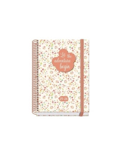 AGENDA ESCOLAR 2025-26 DOHE PRIME BUBBLES ESPIRAL tapa EXTRA A5 150x210 SV con GOMA