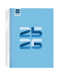 AGENDA ESCOLAR 2025-26 FINOCAM CATALAN COOL ESPIRAL tapa EXTRADURA DP 4 155x212 BLAU