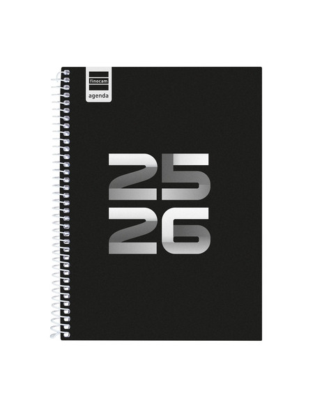 AGENDA ESCOLAR 2025-26 FINOCAM CATALAN COOL ESPIRAL tapa EXTRADURA SV APAIS 4 155x212 NEGRE