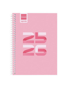 AGENDA ESCOLAR 2025-26 FINOCAM CATALAN COOL ESPIRAL tapa EXTRADURA SV APAIS 8 120x164 ROSA