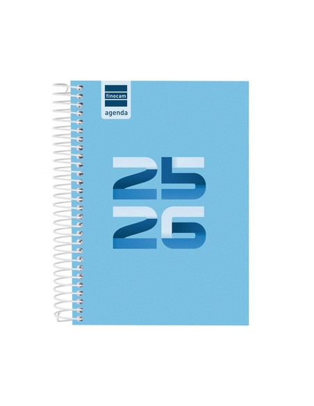 FINOCAM AGENDA COOL PARA ESTUDIANTES ESPIRAL 8 1DP AZUL 2025-2026
