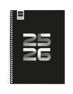 FINOCAM AGENDA COOL PARA ESTUDIANTES ESPIRAL 4 SVH NEGRO 2025-2026