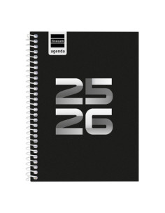 FINOCAM AGENDA COOL PARA ESTUDIANTES ESPIRAL 8 SVH NEGRO 2025-2026