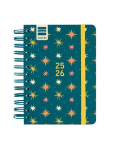 FINOCAM AGENDA COSMO PARA ESTUDIANTES ESPIRAL DOBLE 8 1DP STARS 2025-2026