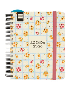 FINOCAM AGENDA DOCENTE MAGISTRAL DESIGN ESPIRAL DOBLE 4 SVH FLOWERS 2025-2026