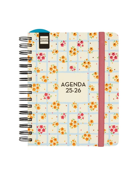 FINOCAM AGENDA DOCENTE MAGISTRAL DESIGN ESPIRAL DOBLE 4 SVH FLOWERS 2025-2026