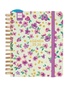 FINOCAM AGENDA DOCENTE MAGISTRAL DESIGN ESPIRAL DOBLE 4 SVH LILAC 2025-2026