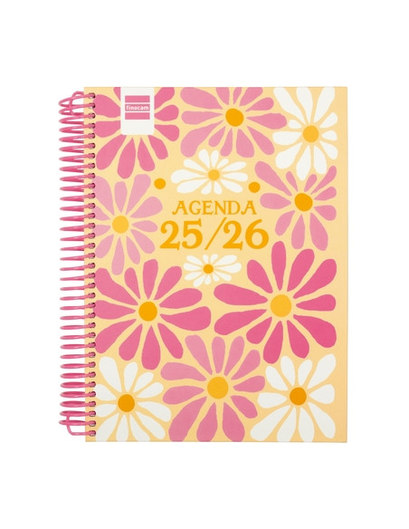 AGENDA ESCOLAR 2025-26 FINOCAM DIVA ESPIRAL tapa EXTRADURA DP 4 155x212 SPRING