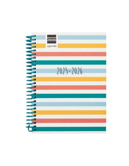 AGENDA ESCOLAR 2025-26 FINOCAM DIVA ESPIRAL tapa EXTRADURA SV APAIS 8 120x164 COLORS