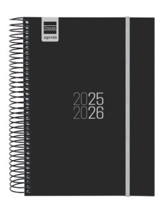 FINOCAM AGENDA PARA ESTUDIANTES ESPIRAL E10 - 155X212MM 1DP NEGRO 2025-2026