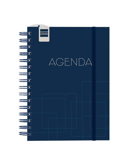 AGENDA ESCOLAR 2025-26 FINOCAM INSTITUT WIRE-O tapa PP SV 4 155x215 con GOMA BLUE