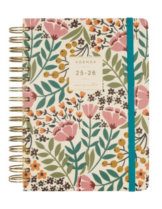 FINOCAM AGENDA MONIQUILLA ESPIRAL DOBLE E10 - 155X212MM 1DP TAPA DURA JARDÍN 2025-2026