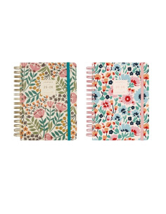 AGENDA ESCOLAR 2025-26 FINOCAM TRENDY MONIQUILLA WIRE-O tapa EXTRADURA E10 155x212 con GOMA SURTIDO PACK DE 4