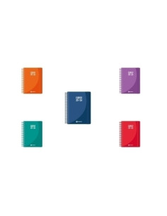 CENTAURO AGENDA ESCOLAR A5 ESPIRAL 2DP TAPA FORRADA COLORES SURTIDOS 25-26