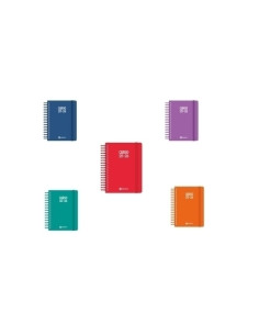 CENTAURO AGENDA ESCOLAR A5 ESPIRAL 2DP TAPA PP COLORES SURTIDOS 25-26