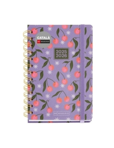 AGENDA ESCOLAR 2025-26 MIQUELRIUS CATALAN ACADEMY WIRE-O tapa EXTRA con GOMA ACTIVA 123x178 SV APAIS GROSSELLES